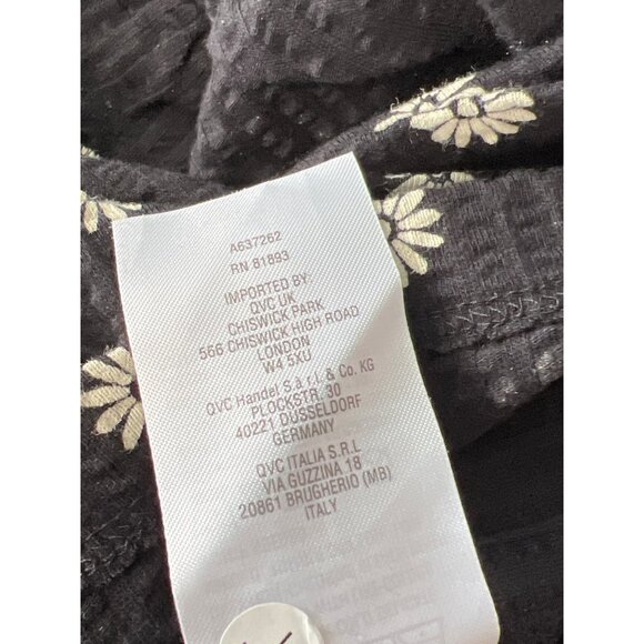 AnyBody Regular Daydreamer Knit Maxi Dress Washed Black Daisy Women Size Medium - Picture 5 of 6